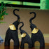 Triple Elephant Charm Statues in Varying Sizes - The Earth Store - home decor